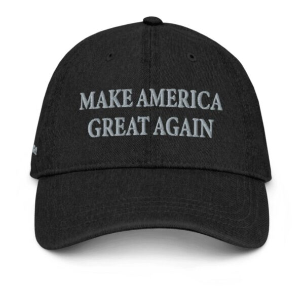 Trump Never Surrender Black MAGA Denim Hat