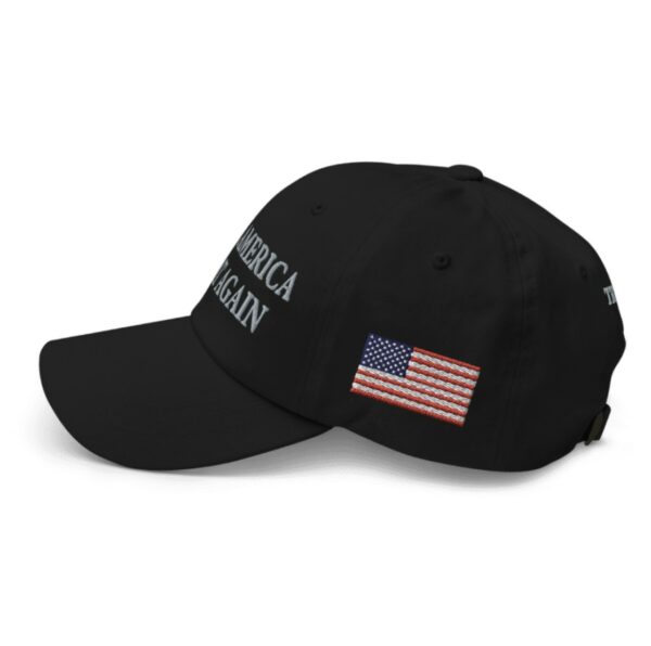 Trump Never Surrender Black MAGA Flag Usa Hat Caps