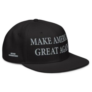 Trump Never Surrender Black MAGA Snapbacks Hats