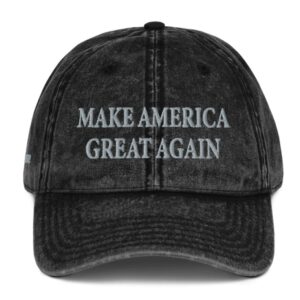 Trump Never Surrender Black MAGA Vintage Dad Hat