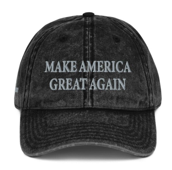 Trump Never Surrender Black MAGA Vintage Dad Hat