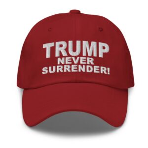 Trump Never Surrender Red Hat