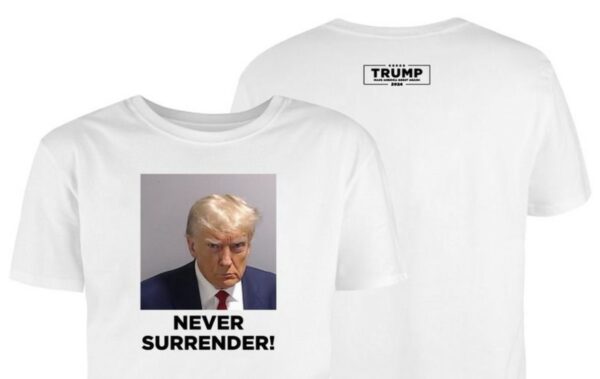 Trump Never Surrender: Unwavering Patriotism Embodied in a Sweatshirt - Image 3