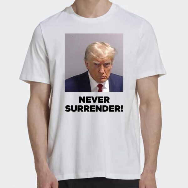 Trump Never Surrender: Unisex Triblend T-Shirt for Patriots