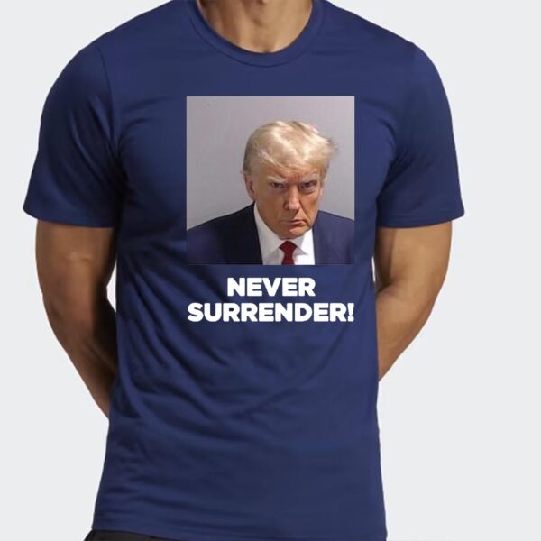 Trump Never Surrender: Unisex Triblend T-Shirt for Patriots - Image 3