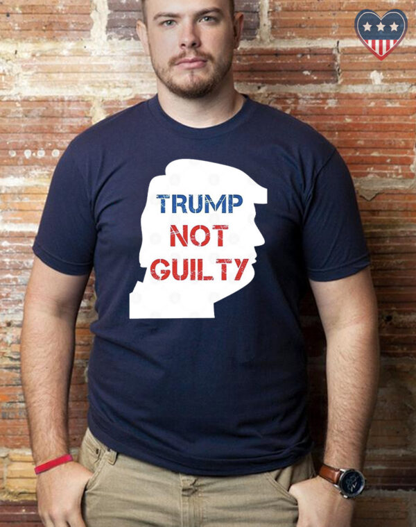 Trump Not Guilty: Show Your Support with Our Patriotic Cotton T-Shirt - Image 2