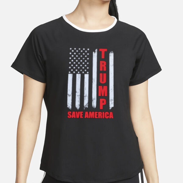 Show Your Patriotism with the Trump Save America T-Shirt - Image 2