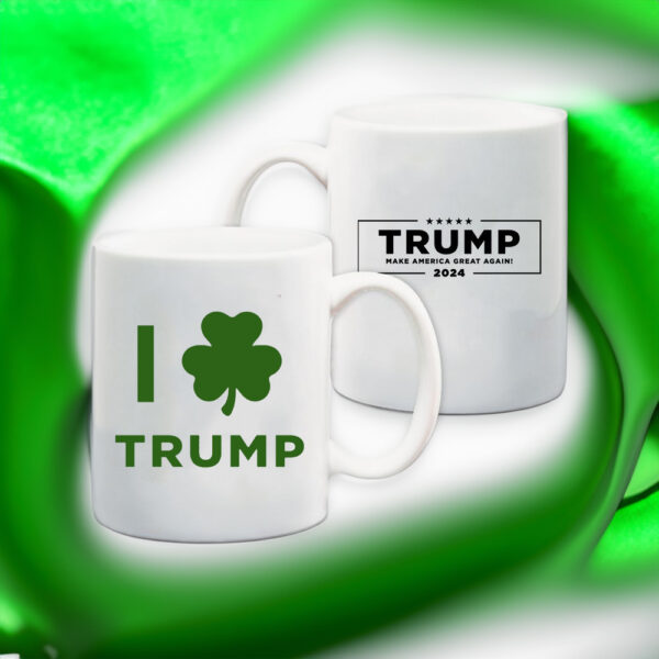 Trump 2024 St. Patrick's Day Commemorative Coffee Mug - Image 2