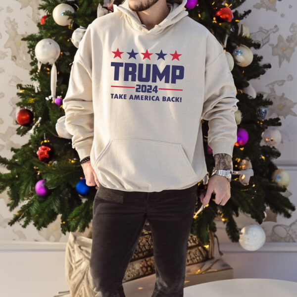 Trump 2024 Sweatshirt: Take America Back with Political Hoodie