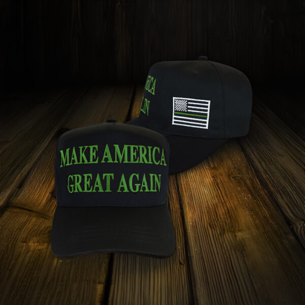 Show Your Support: Trump Thin Green Line MAGA Hat