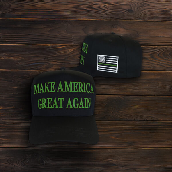 Show Your Support: Trump Thin Green Line MAGA Hat - Image 3