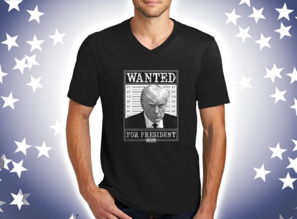 Trump 2024 Wanted: Unisex V-Neck T-Shirt for Patriots - Image 3