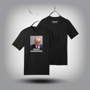 Trumps Mug Shot Never Surrender Shirt