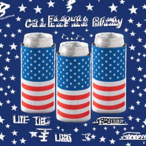 USA America Flag Beverage Cooler