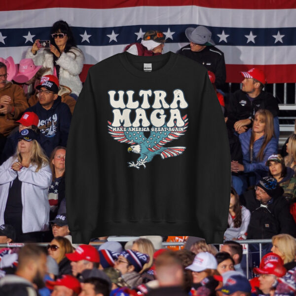 Ultra MAGA Distressed Sweatshirt: Show Your Patriotic Pride