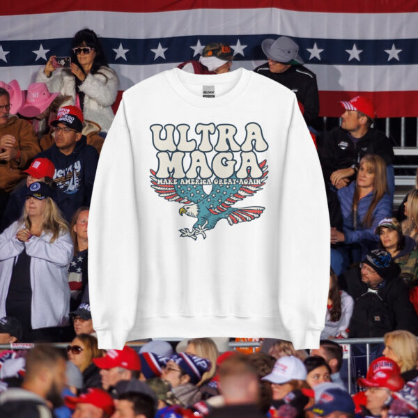 Ultra MAGA Distressed Sweatshirt: Show Your Patriotic Pride - Image 2