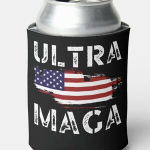 Ultra MAGA Trump Maga Republican gifts American Can Cooler 1