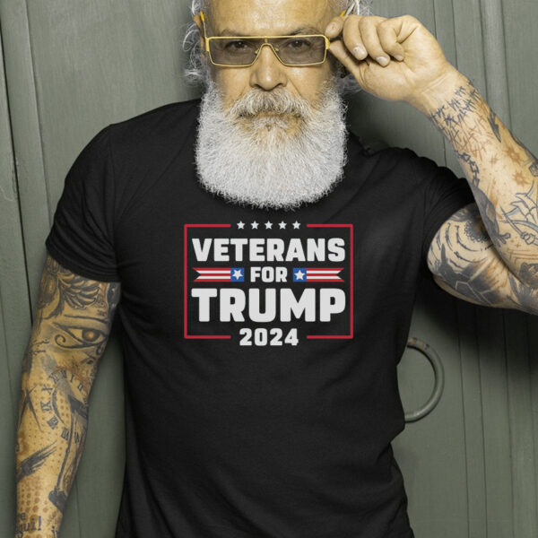 Show Your Support: Veterans For Trump 2024 T-Shirt