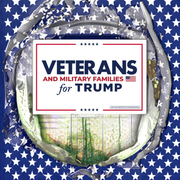 Show Your Support: Veterans and Military Families for Trump Yard Sign - Image 2