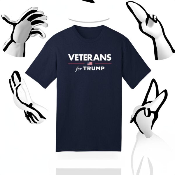 Veterans for Trump 2024: Premium Patriotic T-Shirt - Image 2