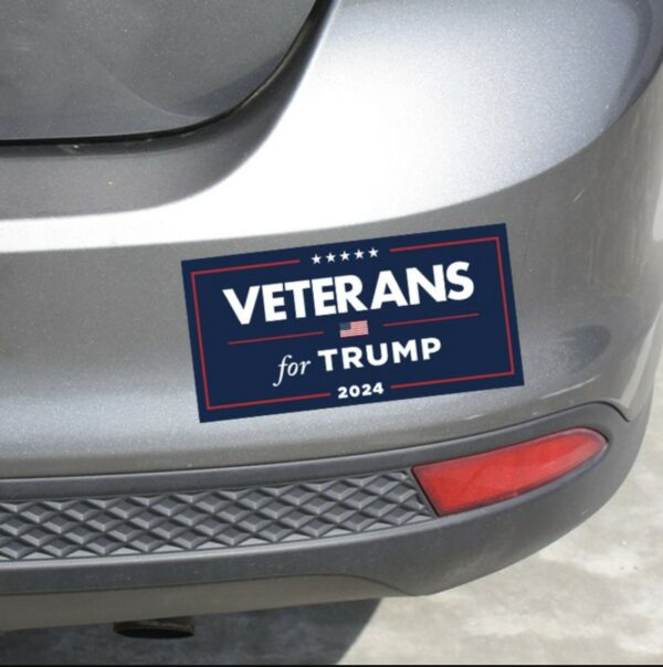 Show Your Support: Veterans for Trump 2024 Sticker