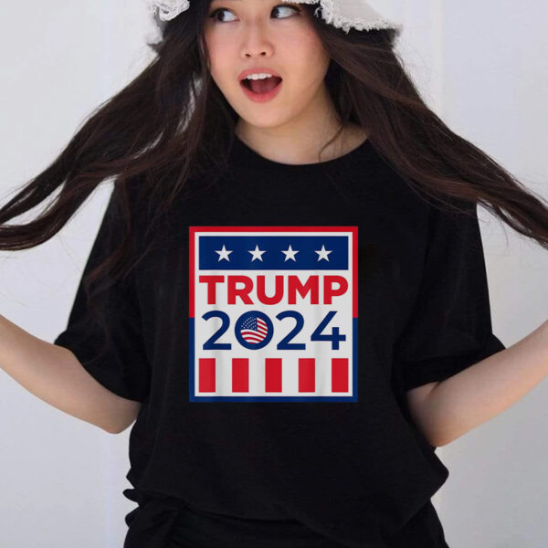 Vote Trump 2024: Patriotic Republican Voter USA T-Shirt - Image 2