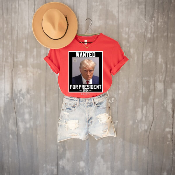 Wanted For President 2024: Unisex T-Shirt for Political Enthusiasts