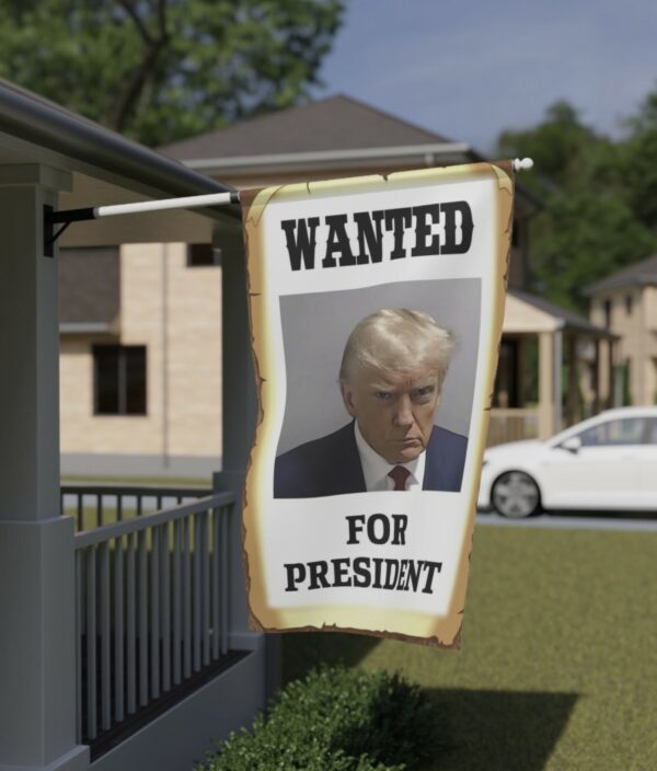 Wanted: President Trump Mugshot Flag - Image 2