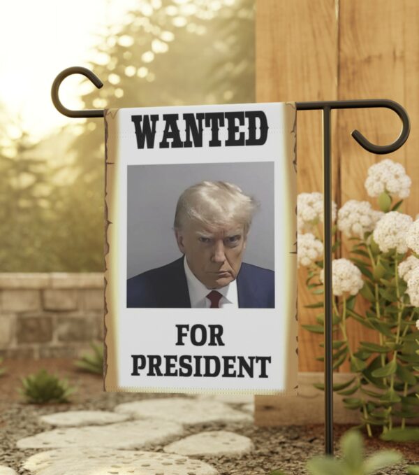 Wanted: President Trump Mugshot Flag - Image 3