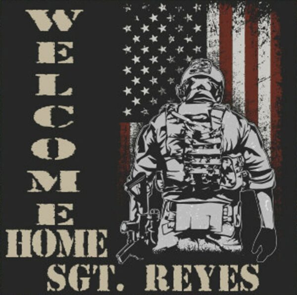 Welcome Home Military Hero Yard Sign