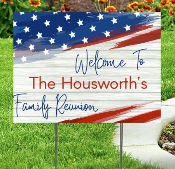 Welcome the Housworth Family to Their Reunion with a Custom Yard Sign - Image 2