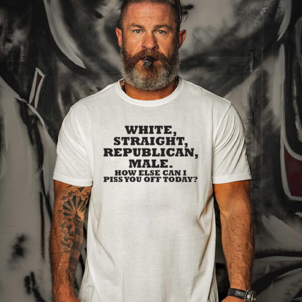 White Straight Republican Male: The Ultimate GOP Pride T-Shirt - Image 2