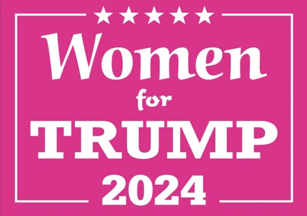 Show Your Support: Women for Trump 2024 Lawn Yard Sign - Image 2