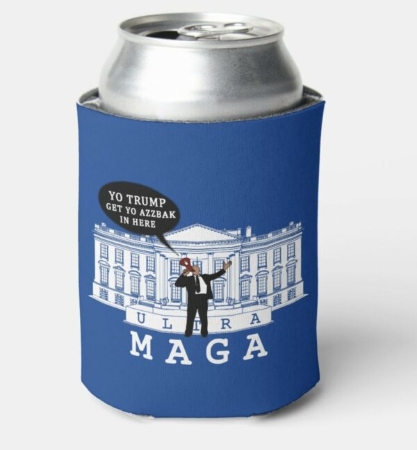 YO Come Back Trump 2024 Whitehouse ULTRA MAGA Can Cooler - Image 2