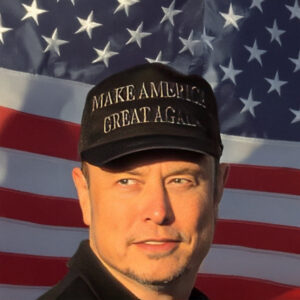 Elon Musk Dark MAGA Hat