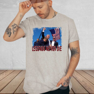 Legends Never Die Trump Shirt, Donald Trump Survived Shooter, Failed Assassination Tee, MAGA Men's Shirts2