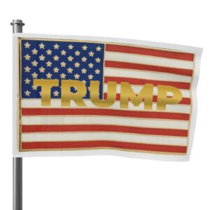 The Official Trump 2024 Gold USA Flags