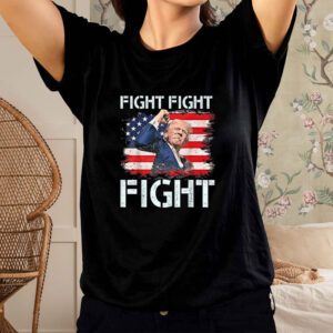 Trump Fight Fight Fight, Trump Signals To Americans to Fight T-Shirt3