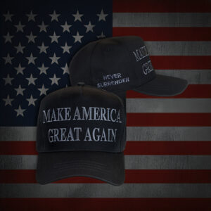 trump never surrender merch Hat