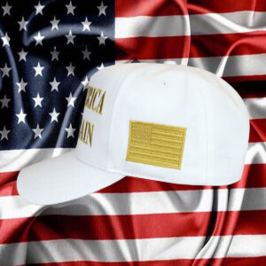 45-47 MAGA hat – White - Gold