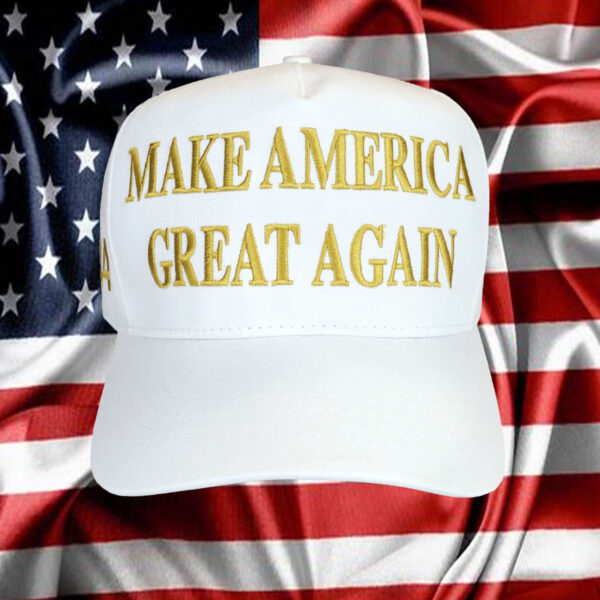 45-47 MAGA hat – White - Gold2