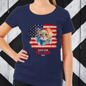 Cats For Trump 2024 Funny Vance T-Shirt2