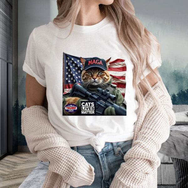 Cats Lives Matter Maga Trump 2024 Shirt, Cats Lives Matter Trump 2024 Tee, MAGA Support2