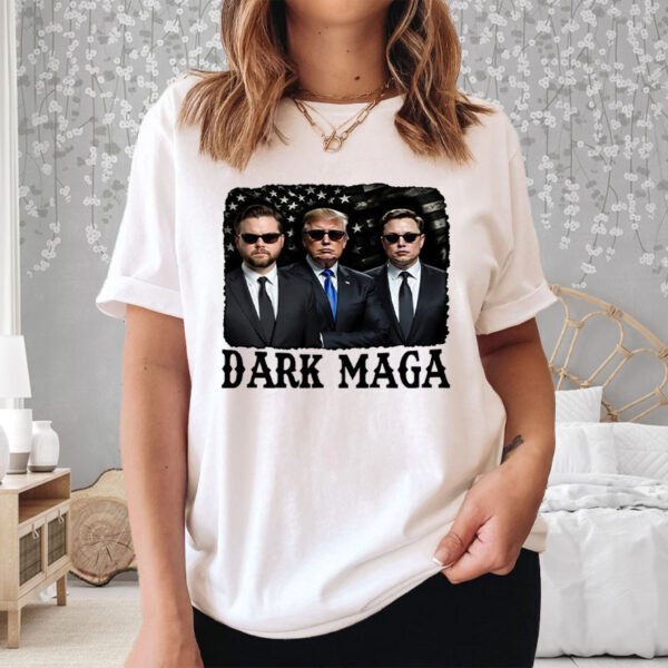 DARK MAGA JD Vance Trump Elon Musk T-Shirt5