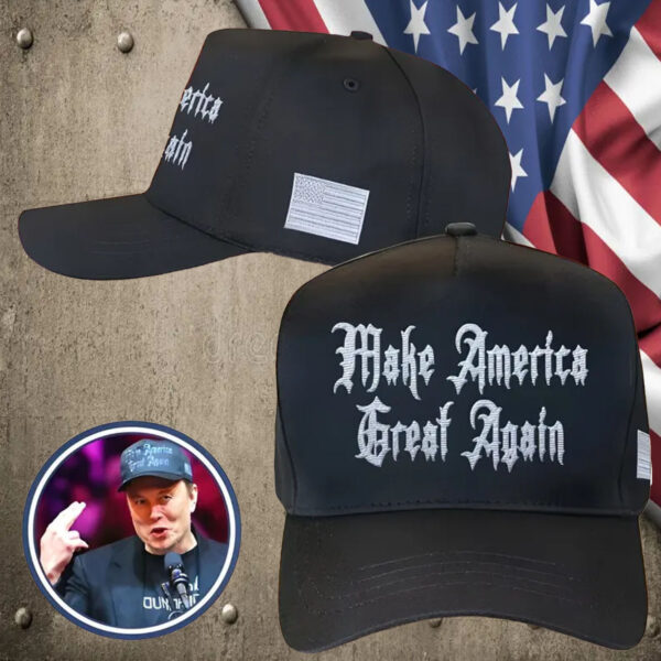 Dark Gothic MAGA Hat Embroidered - Elon Musk Dark Gothic MAGA Hat5