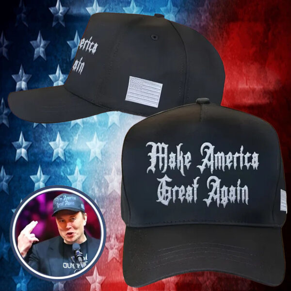 Dark Gothic MAGA Hat Embroidered - Elon Musk Dark Gothic MAGA Hat7