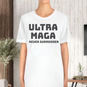 Dark MAGA President Trump 2024 Ultra MAGA ,Never Surrender T-Shirt6