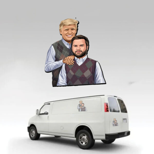 Donald Trump J.D. Vance Step Brothers Sticker ,Car Magnet