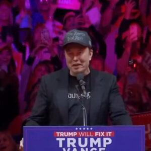 Elon Musk At Trump MSG Rally I'm Dark, Gothic MAGA Hat2