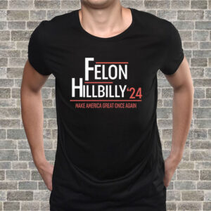 Felon Hillbilly 2024 Trump Vance 2024 Election T-Shirt7